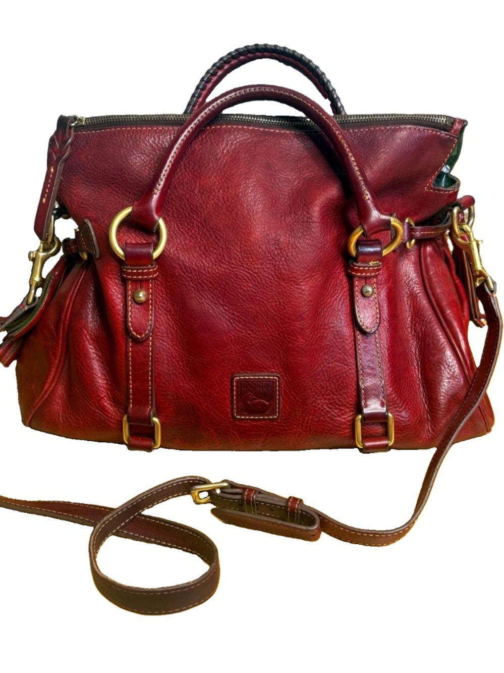 Dooney & Bourke Red Florentine Satchel Bag